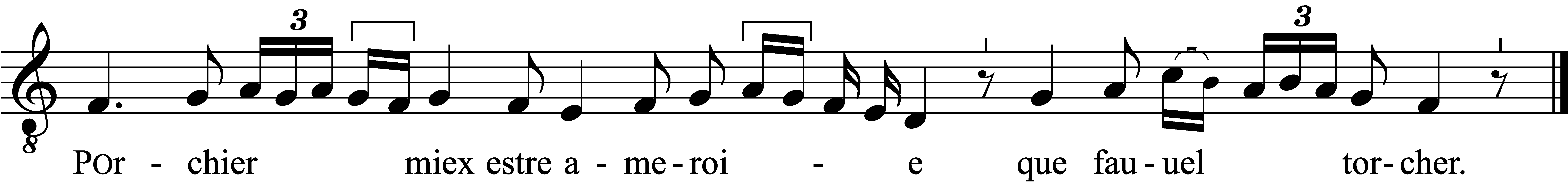 Refrain musical notation